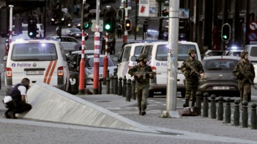La estación fue evacuada y el tráfico ferroviario interrumpido. Foto: AFP