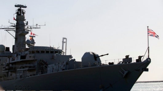El buque británico HMS Montrose habría intervenido en la situación. Foto: AFP