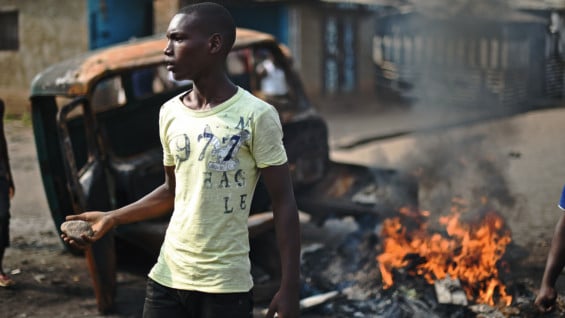 Manifestantes en Buyumbura. Foto: AFP