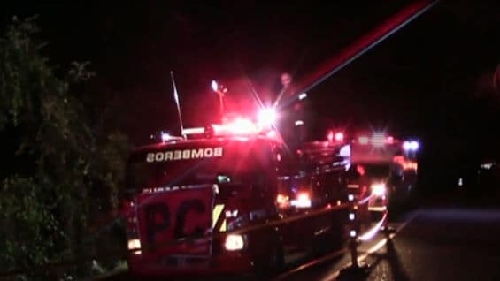 El bus rodó 25 metros.