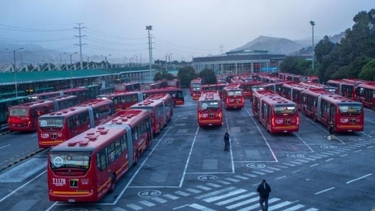 Los nuevos buses.