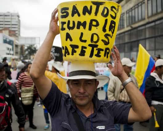 Varios sectores agrícolas le reclaman al Gobierno por supuestos incumplimientos de acuerdos. Foto: AFP
