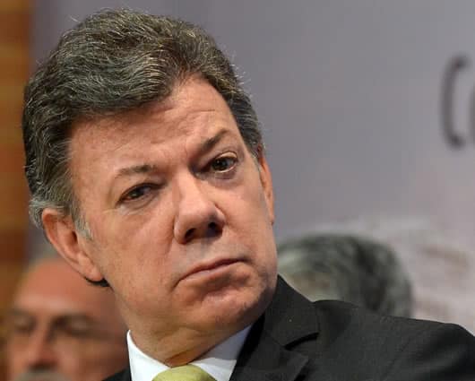 Juan Manuel Santos, presidente de la República. Foto: AFP.