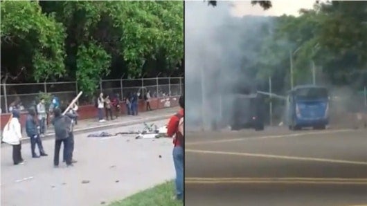 FOTO: Protestas Universidad del Valle