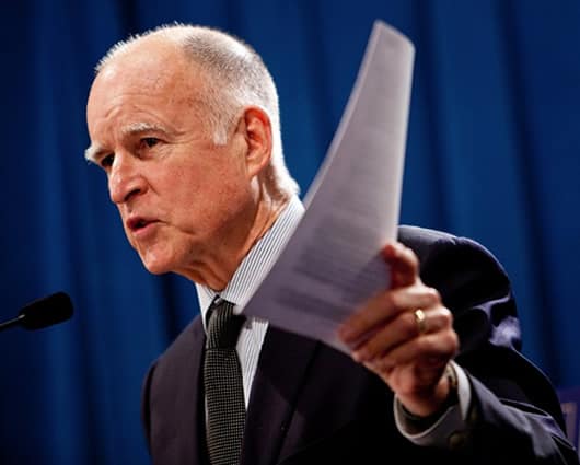El gobernador de California, Jerry Brown. Foto: AFP