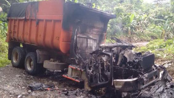 Imagen de un ataque reciente que tuvo lugar en Chocó. Foto: @German_Vargas