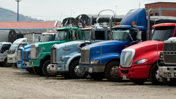El paro camionero cumple 2 semanas. Foto: AFP