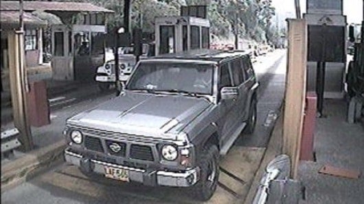 FOTO: Camioneta usada en atentado en Bogotá. NoticiasRCN.com