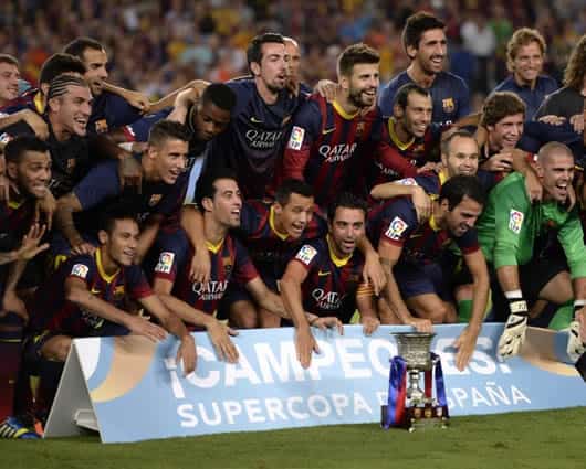 Neymar anotó el gol de ventaja en el Vicente Calderón. Foto: AFP