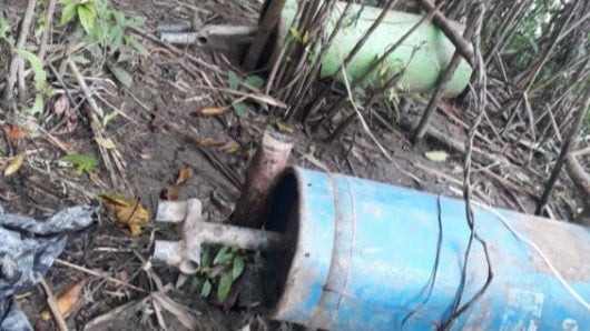 El campo minado. Foto: Armada