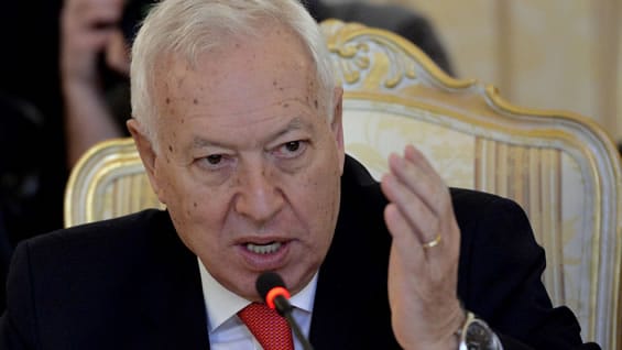 El jefe de la diplomacia española agradeció públicamente a los países que contribuyeron a disipar los "malos entendidos". Foto: AFP.