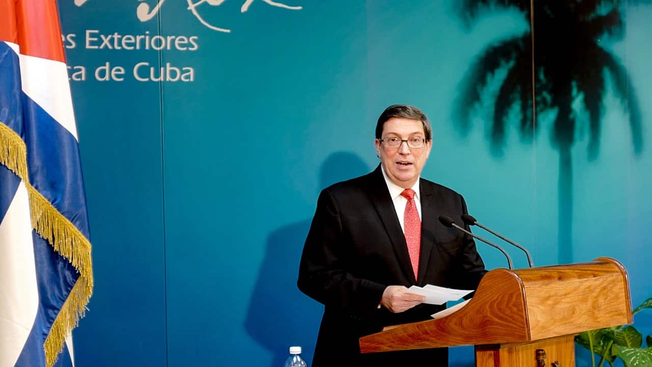 FOTO: Canciller de Cuba Bruno Rodríguez. AFP