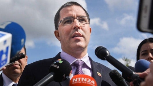 El canciller de Venezuela, Jorge Arreaza. Foto: AFP