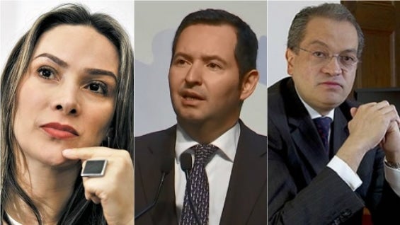 María Mercedes López, Jorge Perdomo y Fernando Carrillo.