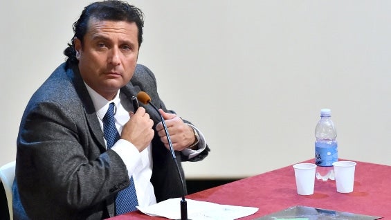 Francesco Schettino, capitán del Costa Concordia. Foto AFP
