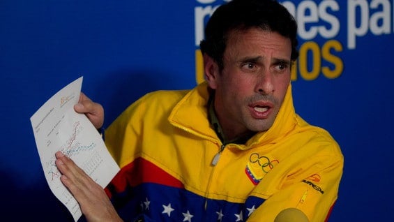Henrique Capriles, líder de la oposición venezolana. Foto: EFE.