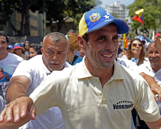 Henrique Capriles, líder de la oposición venezolana. Foto: AFP