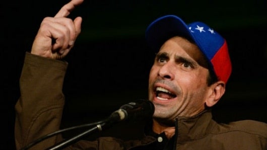 Henrique Capriles, líder opositor venezolano. Foto: AFP