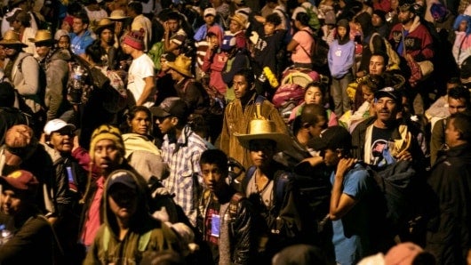 Miles de migrantes se dirigen a EE.UU. Foto: AFP