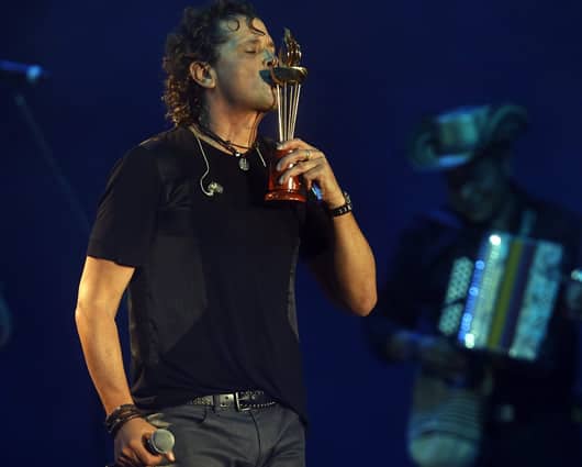 Carlos Vives agradeció a todos los colombianos que asistieron al evento. Foto: EFE