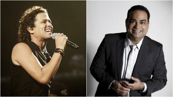 Carlos Vives y Gilberto Santa Rosa. Foto: Facebook.