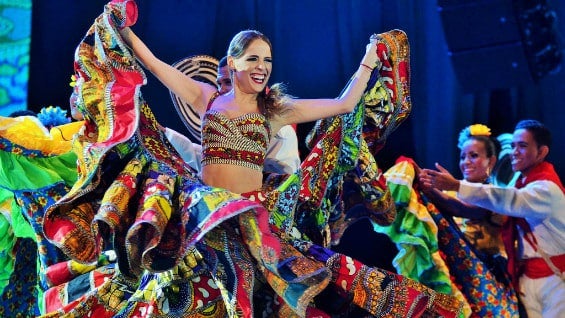 Stephanie Mendoza, reina del Carnaval de Barranquilla 2017. Foto: @CarnavalBAQ (Facebook).