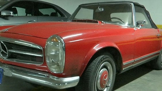 Maldonado tiene una extensa colección de vehículos. Foto: Noticias RCN.