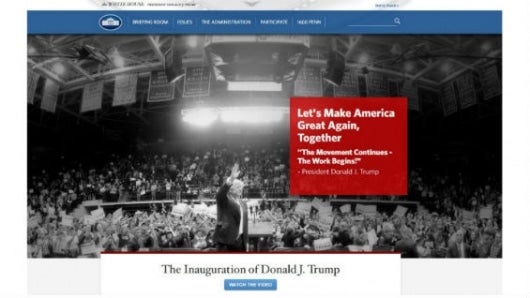 Foto Captura de pantalla www.whitehouse.gov