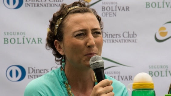 La tenista Catalina Castaño. Foto: Seguros Bolívar Open.