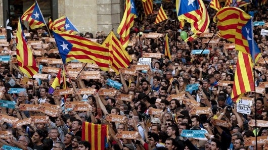 Foto: Festejos en las calles de Barcelona / AFP