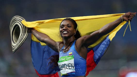 La atleta colombiana Caterine Ibargüen. Foto Agencia EFE