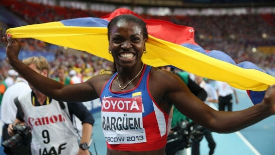 Caterine Ibargüen. Foto: AFP.