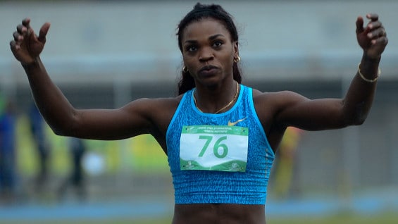 Caterine Ibargüen, deportista colombiana. Foto: AFP.