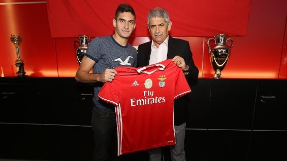 Guillermo Celis. Foto: Twitter Benfica.