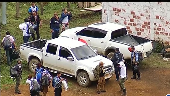 En medio de esta polémica avanza la socialización de los acuerdos de paz dentro de los campamentos de las Farc. Foto Noticias RCN