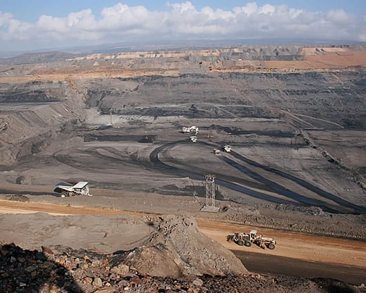 Los trabajadores protestan por la terminación del contrato de vigilancia. Foto: Cerrejon