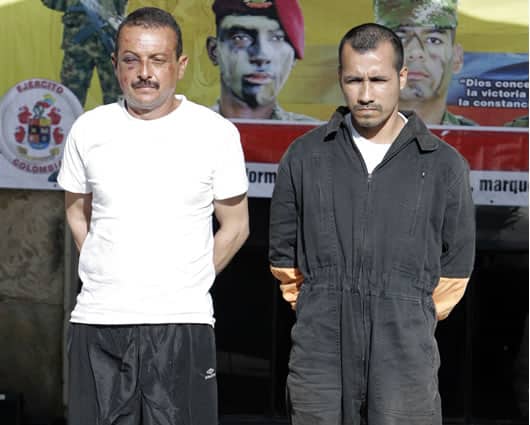'César' y 'Gafas' fueron capturados en 2008 durante la operación Jaque / AFP