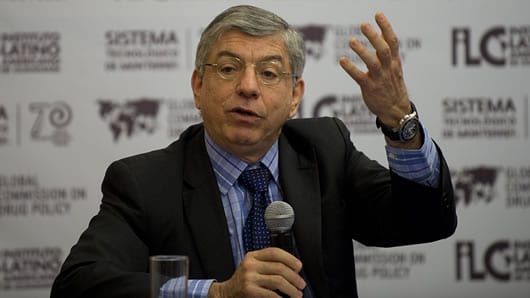 El expresidente César Gaviria. Foto: AFP.