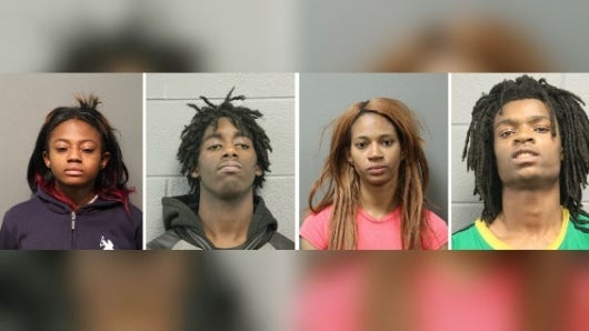 Tres de los sospechosos tienen 18 años y el cuarto, 25 años. Fueron identificados por la Policía de Chicago como Jordan Hill, Tesfaye Cooper, Brittany Covington y Tanishia Covington. Foto: EFE