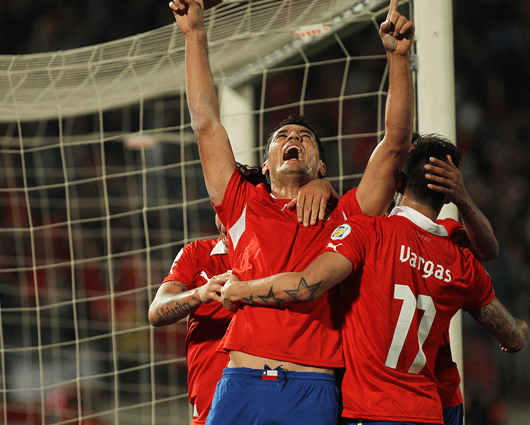 La selección chilena complicó las opciones de Venezuela. Foto: EFE