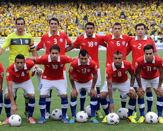 La 'Roja' se enfrentará a Holanda y España en Brasil 2014. AFP