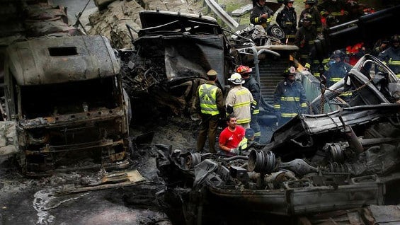 El accidente tuvo lugar en la autopista que conecta Viña del mar con Valparaíso. EFE