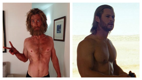 A la izquierda, la imagen compartida por el actor. Foto: Instagram.