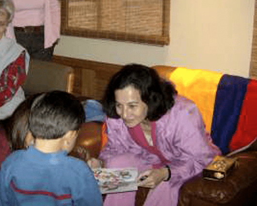 Clara Rojas y su hijo Emmanuel. Foto: AFP.