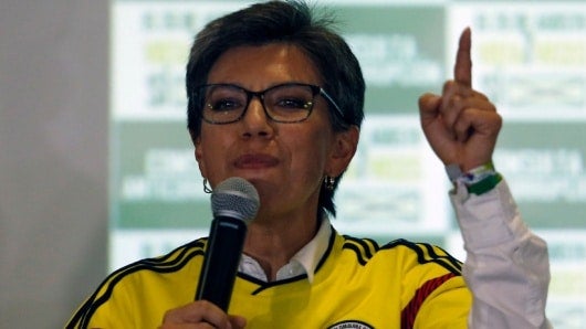 Claudia López. Foto: AFP