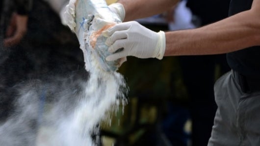 Cocaína incautada. Foto: AFP