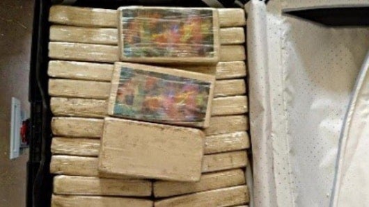 La cocaína incautada.