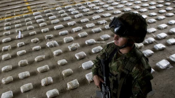 Cocaína decomisada en un operativo. Foto: AFP