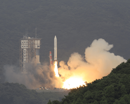 La Agencia Aeroespacial de Japón (JAXA) consiguió, tras varios intentos fallidos, llevar a cabo el lanzamiento. Foto: EFE