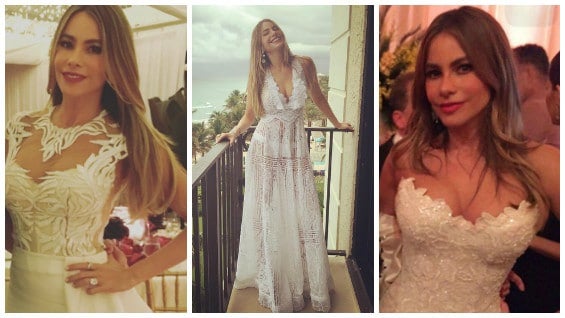 La 'Toti' lució tres vestidos durante su celebración.